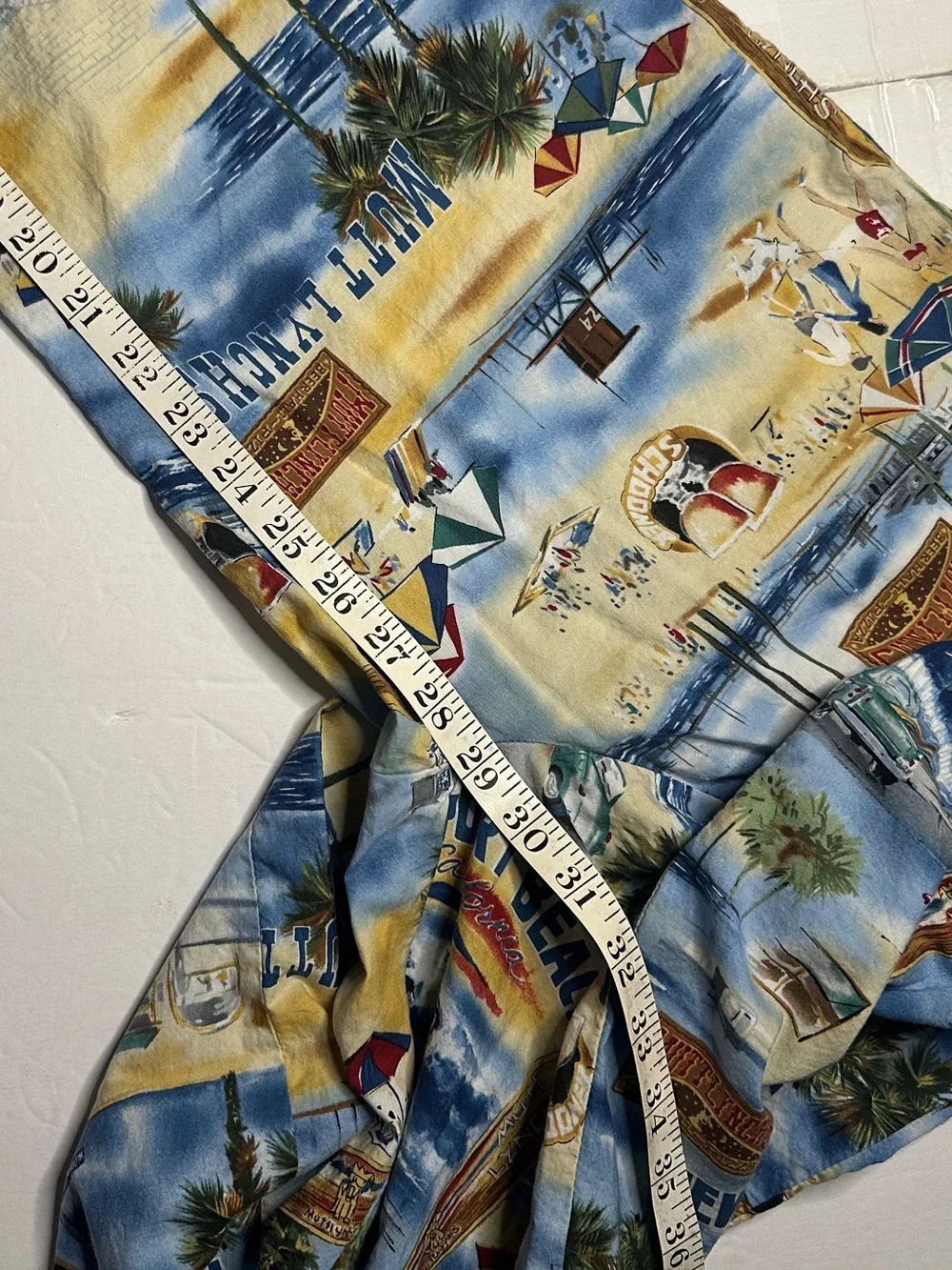 Newport Beach Scenic Print Beach Lounge Pants Size Medium